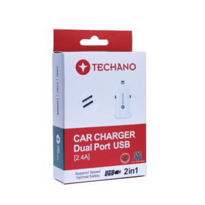Techano Car Charger Dual Port USB 2.4A