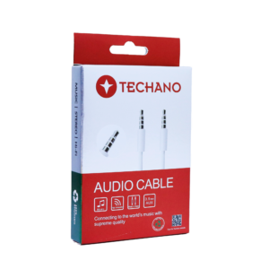 Techano Audio Cable 3.5 AUX 1.5M White
