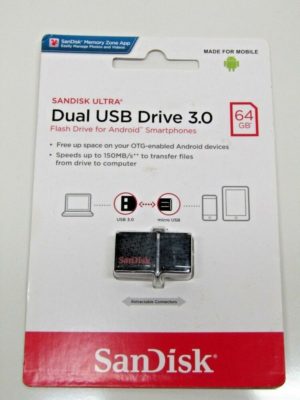 SanDisk Ultra Dual USB Drive 3.0 64GB Micro-USB