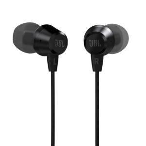 JBL C50HI In Ear Headphones Black & White