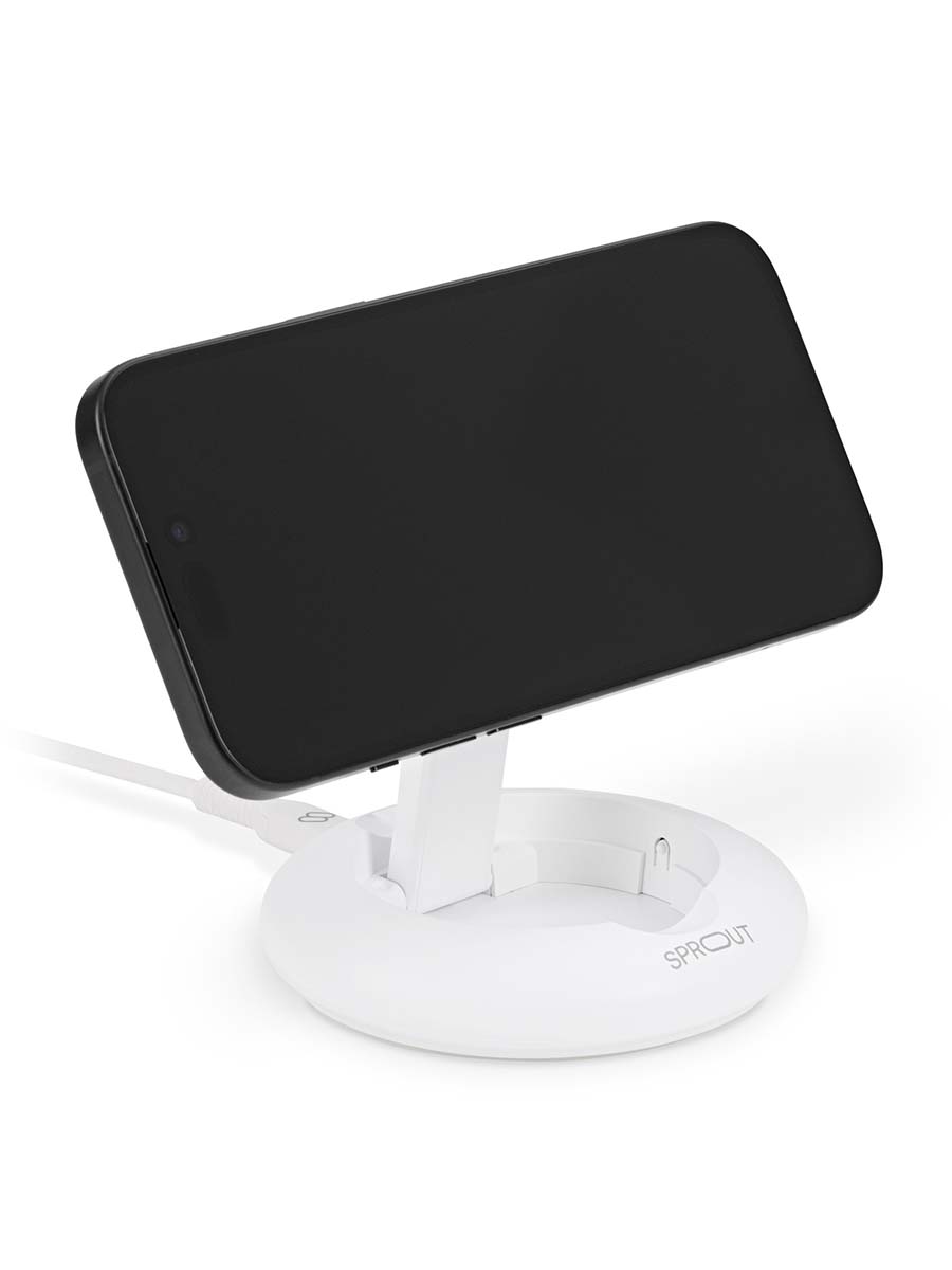 Sprout QI2 Foldable Wireless Charger White - Image 3